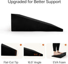 13" Large Yoga Foam Wedge, Slant Board, Calf Stretcher, Improve Lower Leg Strength, Stability, Incline Wedge, Knee Pad, Back Support, Footrest Cushion, Physical Therapy, One Pair