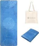 Travel Yoga Mat, Non Slip Exercise Suede Mat with Carry Bag, All-Purpose Fitness Mat with High Density Anti-Tear Surface for Women, Ideal for Pilates Workout (72'' X 26'' X 1.5Mm Thick)