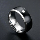 2024 New Rings for Women Nfc Mobile Phone Smart Ring Stainless Steel Ring Wireless Radio Frequency Communication Water Resistance Jewelry Gifts for Her Black