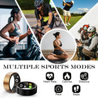 Smart Fitness Ring Tracker for Women Men with Charging Case, IP68 Waterproof for Iphone and Android, No Subscription Fee, Black 11