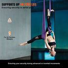 Yoga Swing Aerial Hammock - 4.4 Yard Nylon Hanging Sling for Inversions - Purple