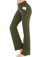 Avamo Women'S Bootcut Yoga Pants with Pockets Moisture-Wicking High Waist Bootleg Gym Fitness Trousers plus Size Pant Stretch Yoga Workout Pants for Women