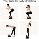 13" Large Yoga Foam Wedge, Slant Board, Calf Stretcher, Improve Lower Leg Strength, Stability, Incline Wedge, Knee Pad, Back Support, Footrest Cushion, Physical Therapy, One Pair