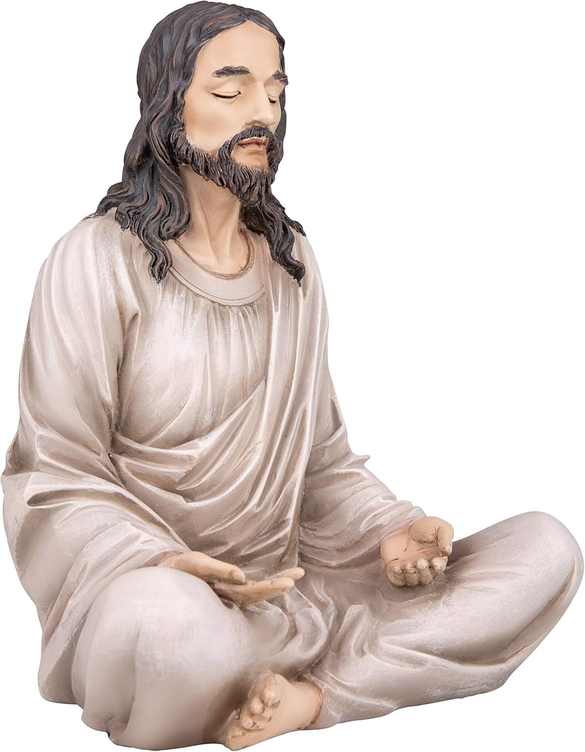Jesus Statue 10" Natural - Meditation Statue Jesus Decor - Jesus Figurine for An