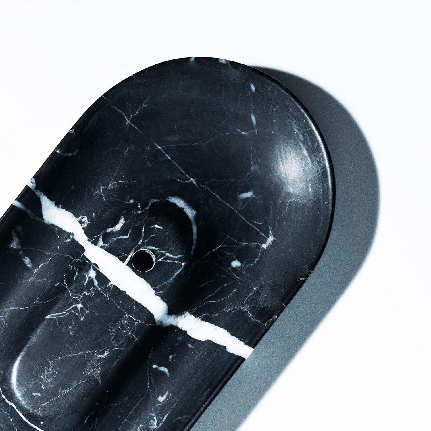 Black Marble Incense Holder | Incense Burner | Incense Tray with Ash Catcher | Marble Decor | Palo Santo Holder, 17Cm X 8Cm X 2Cm