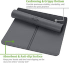 Progrip Non Slip Yoga Mat with Alignment Lines, Revolutionary Wet-Grip Surface & Eco Friendly Material, Perfect for Hot Yoga and Bikram, 72”X26” Gray