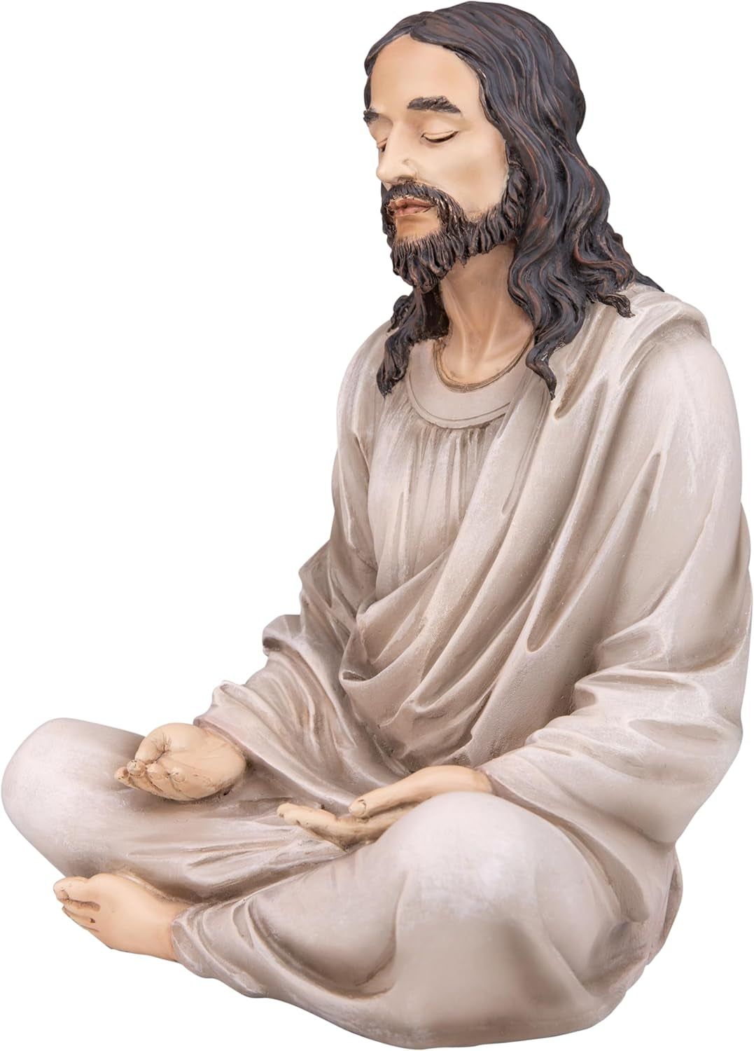 Jesus Statue 10" Natural - Meditation Statue Jesus Decor - Jesus Figurine for An