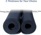 Yoga Mat Large Exercise Mat, 6X4-Ft 10Mm Thick Workout Mat, Ultra Comfortable Yoga Fitness Mat for Home Yoga, Pilates, Stretching - Navy