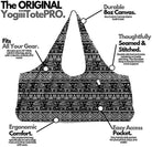 Large Yoga Mat Bag | the ORIGINAL totepro | Large Yoga Mat Tote Sling Carrier with Side Pocket | Fits Most Size Mats (Thai Elephant)