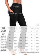 29"/31"/33"/35"/37" Women Bootleg/Wide Legs High Waist Yoga Pants Tummy Control Bootcut Workout Flared Out Pockets