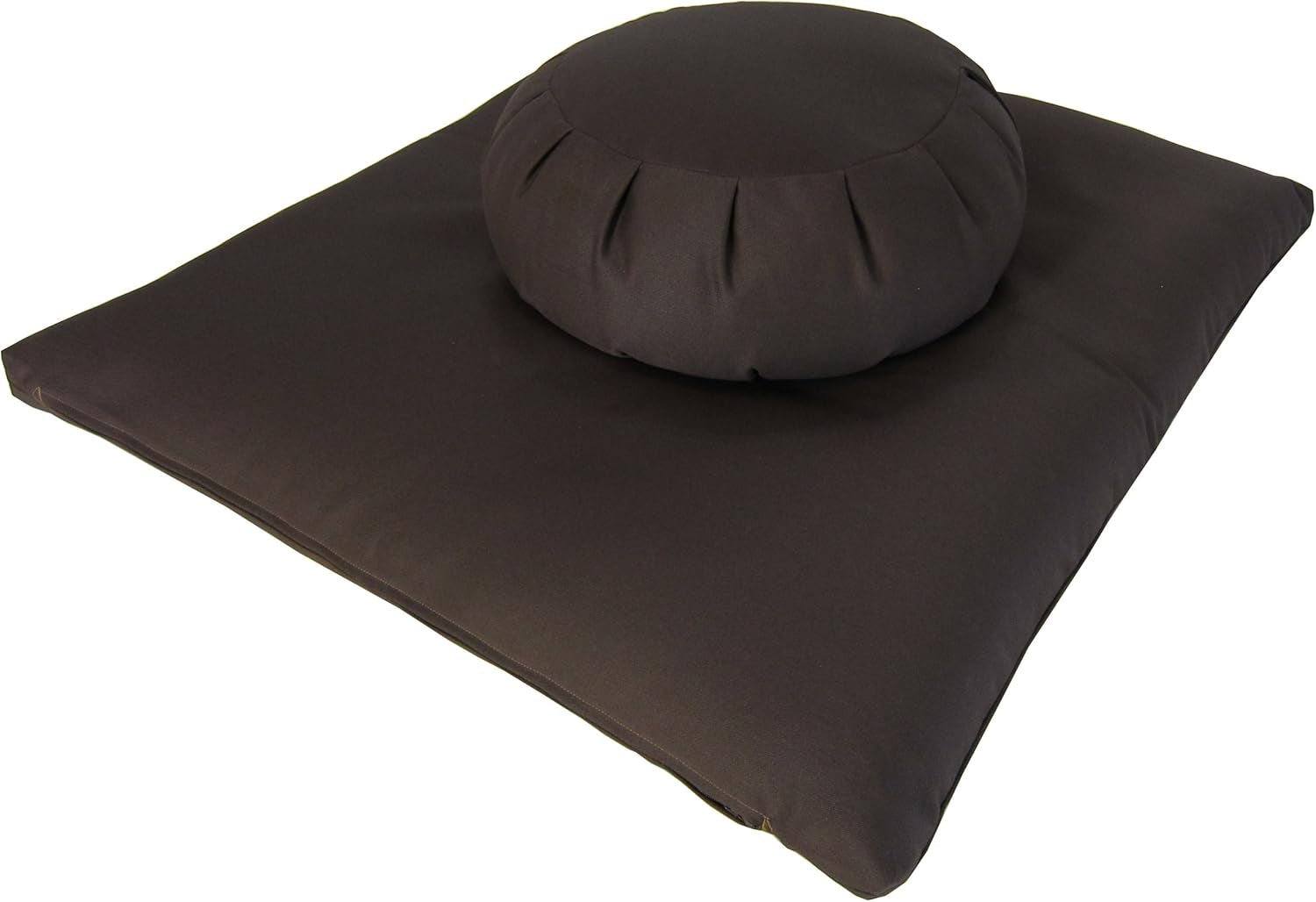Buckwheat Zafu and Zabuton Meditation Cushion Set (2Pc)